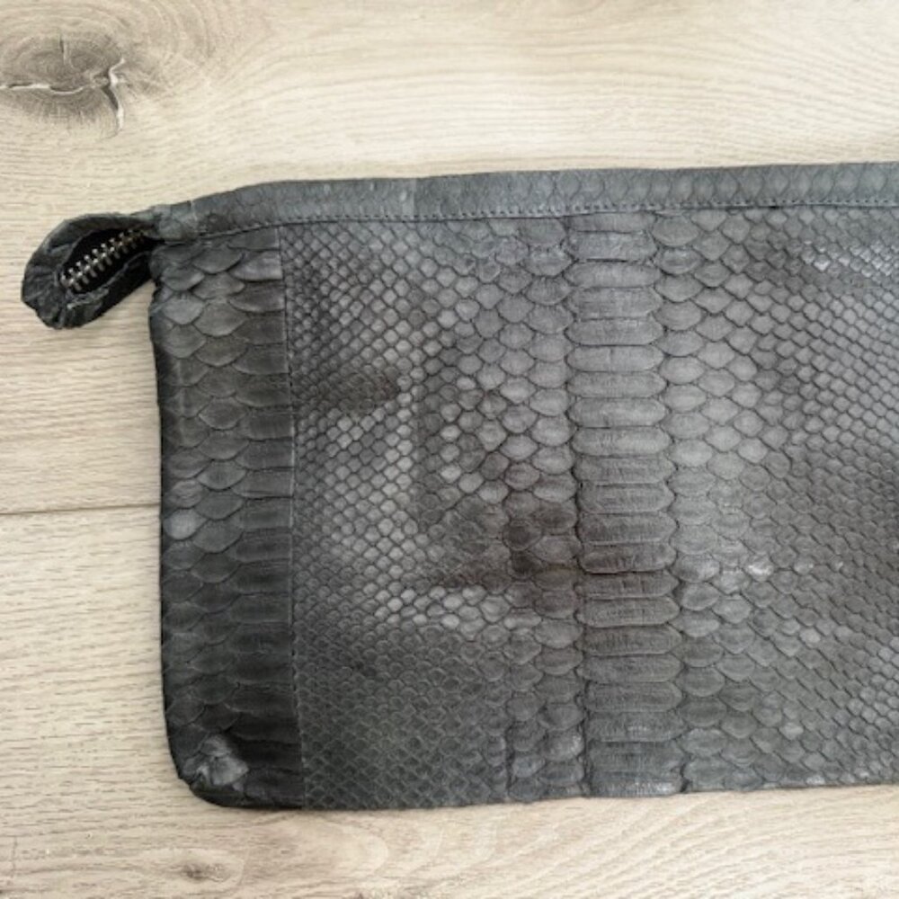 NMBR NINE Genuine Python Leather Soft Clutch Bag … - image 8